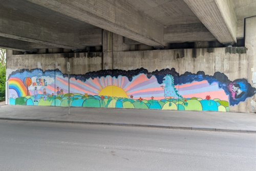 Elternhaltestelle an der Unterführung Kleine Lönsstraße